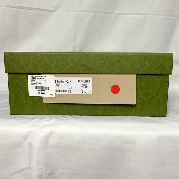 Authentic Gucci Rubber Ankle Boots White GG Logo Sz 38 New Pointed Toe Bootie - Picture 3 of 13